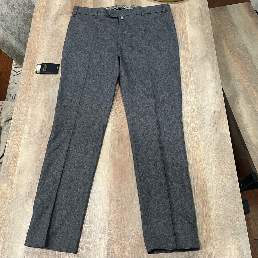 Meyer Exclusive Luxury Men’s Grey Bonn Chinos Size 40/ 34 NWT Free Shipping